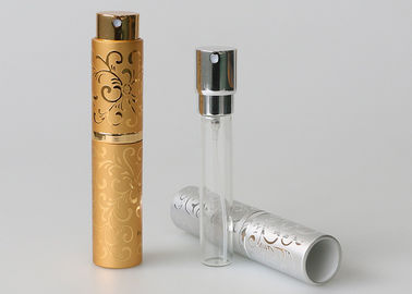 Draai van het luxe drukken de Navulbare Parfum en Spritz-de Gouden Kleur van de Verstuiversnevel Uw Eigen Embleem