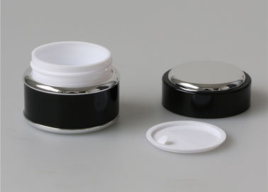 6 oz 8 Oz de Zwarte Plastic Kosmetische Kruiken van 1 Oz, Kleine Plastic Kosmetische Containers met Deksels