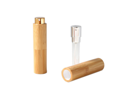 De ronde Navulbare Mini Perfume Atomizer Bottle Bamboo-fles van de parfumnevel