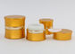 Gouden 30ml berijpte Kosmetische Kruiken, Slanke de Make-upcontainers van het Taille Kleine Glas met Deksels