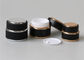 6 oz 8 Oz de Zwarte Plastic Kosmetische Kruiken van 1 Oz, Kleine Plastic Kosmetische Containers met Deksels
