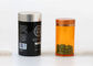 300ml de fles van HUISDIERENcapsules voor vitamine softgel duidelijke transparante berijpte metaalkleur keurt uw embleemontwerp goed